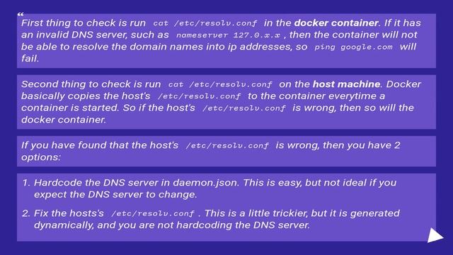 No internet connection inside Docker containers смотреть онлайн