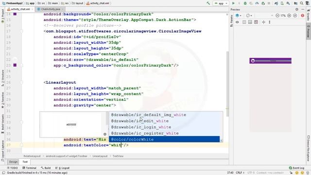Firebase Social Media App - 10 Design Chat смотреть онлайн
