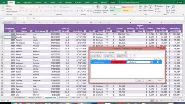 Excel Module 8 Part 6 Conditional Format-Duplicate - 640x480 resolution смотреть онлайн