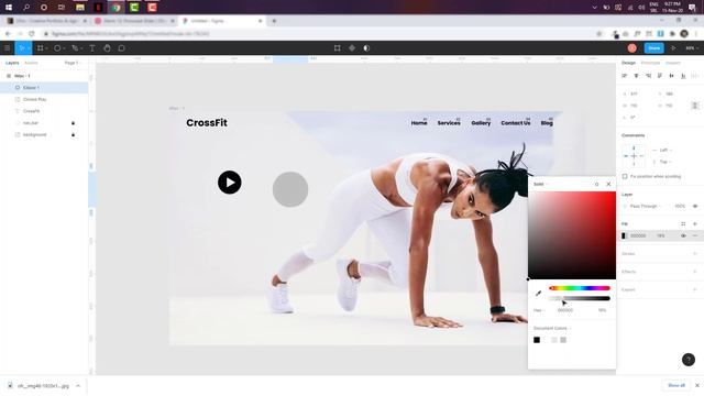 CrossFit Landing Page - Figma UI Design (Speed Art) смотреть онлайн