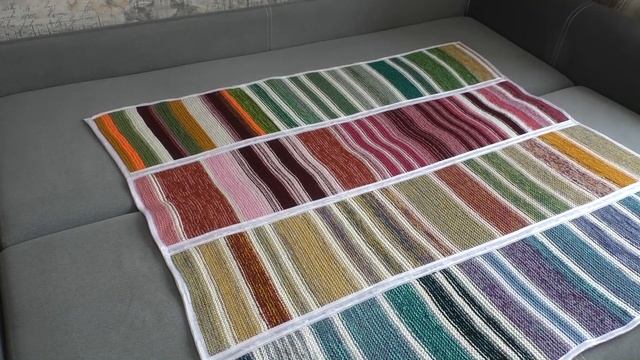 ПЛЕД ИЗ ОСТАТКОВ ПРЯЖИ. смотреть онлайн