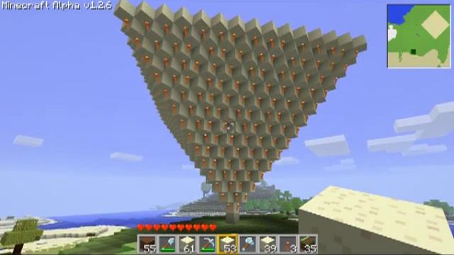 Inverted Sand Pyramid Collapse (minecraft) смотреть онлайн