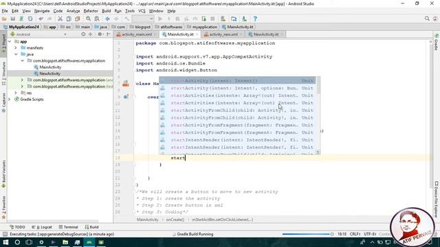How to implement back button on ActionBar/Toolbar using Kotlin - Android Studio Tutorial смотреть онлайн
