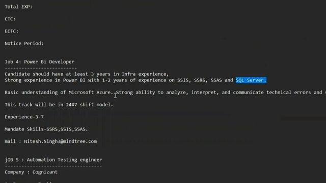 IT Companies Hiring Automation Testing Engineer and Power BI Developer смотреть онлайн