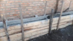Фундамент под забор своими руками.  3 часть.
