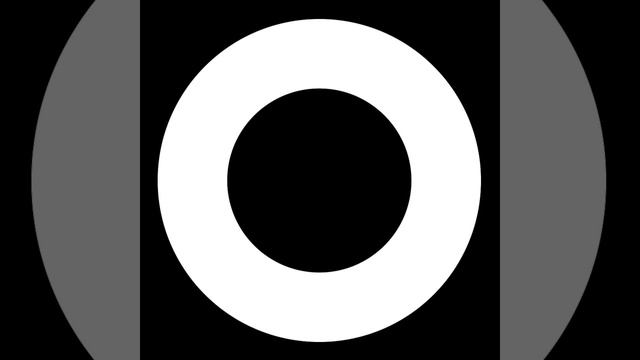 ЭКРАН 1080 x 1080 ЧЕРНЫЙ 60 кадров в секунду БЕЛЫЙ КОЛЬЦО, смотреть онлайн