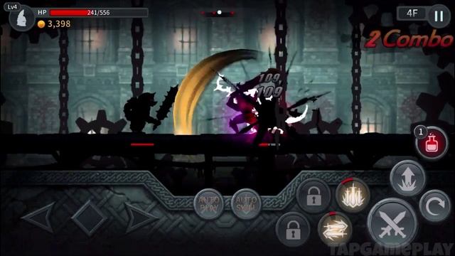 Dark Sword - Gameplay Walkthrough Part 2 - Infinity Tower: Floors 1-5 (iOS, Android) смотреть онлайн