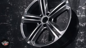 Покраска автомобильных дисков в темный графит алюмохром глянец.