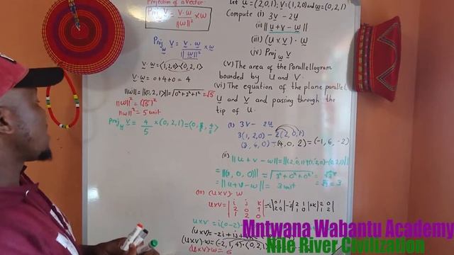 Let u=(2,0,1), v=(1,2,0) and w=(0,2,1) Compute (i)3v-2u (ii)|| u+v-w|| (iii)(U*v).w (iv)ProjwV смотреть онлайн