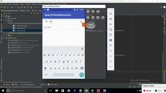 SearchView Listview Android Demonuts смотреть онлайн