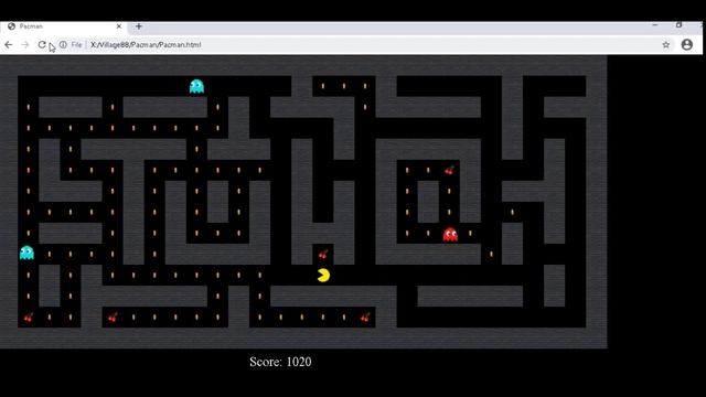 Simple Pacman Game (Village 88 Coding Bootcamp) смотреть онлайн