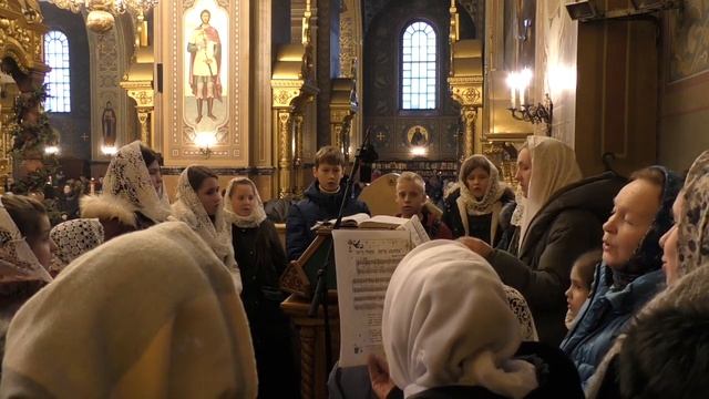 2019.01. 08 Рождественские колядки в исполнении воспитанников музыкально-хоровой студии "Угреша" смотреть онлайн