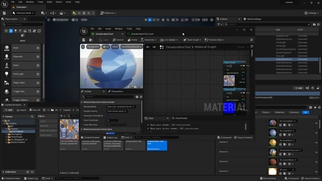 UE5: Materials (Ep.19 Desaturation Node) смотреть онлайн