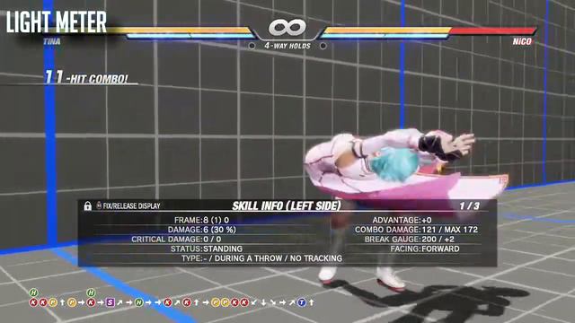 Dead or Alive 6: Tina Combos (Simple weight class tips) смотреть онлайн