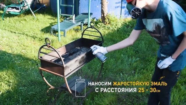 Как покрасить мангал жаростойкой эмалью DECORIX +800 градусов смотреть онлайн