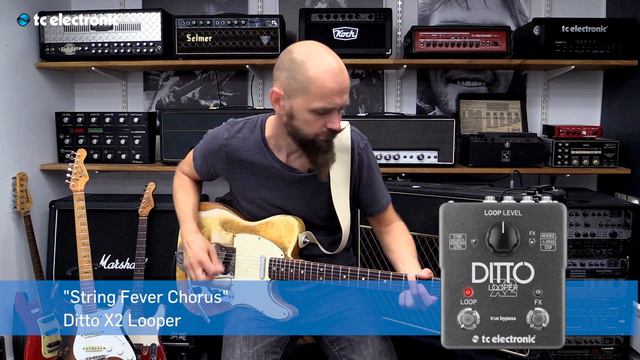 Mika Vandborg creates his "String Fever Chorus" for the Ditto X2 Looper смотреть онлайн