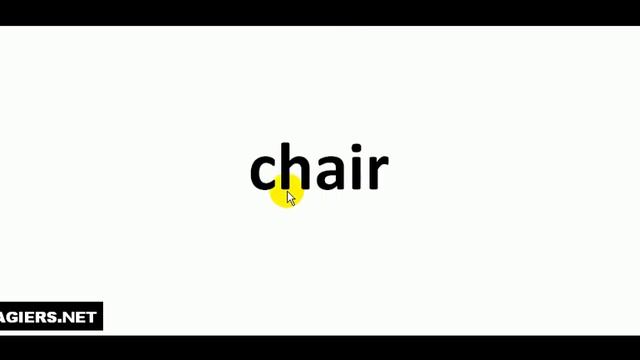 Как произносится  # Chair