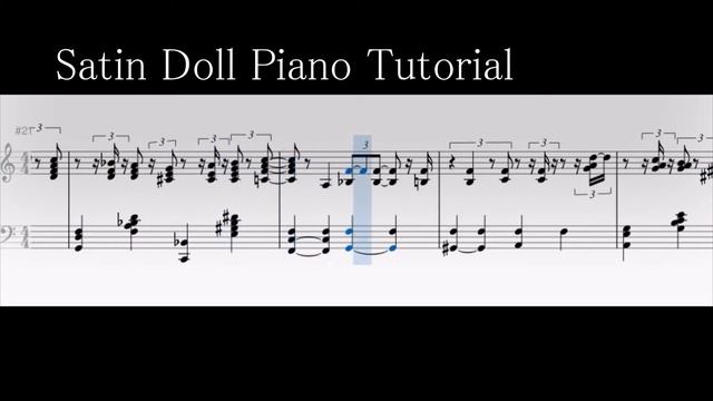"Satin Doll" piano sheet music & tutorial смотреть онлайн