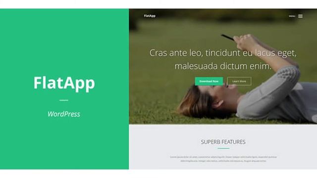 FlatApp | App Landing Page for WordPress | Themeforest Website Templates and Themes смотреть онлайн