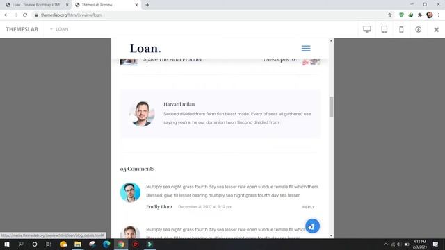 Loan: Finance Bootstrap HTML Template смотреть онлайн