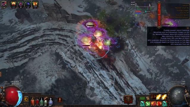 【Path of Exile 3.18】Оккультист Пауки Аракаали - Гайд на Ведьму лиги Возмездие - 30 Волн Симулякра смотреть онлайн