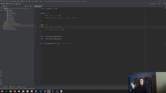 Python Data Science Tutorial #16 - Pandas Merging Data Frames смотреть онлайн