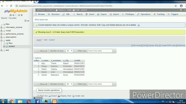 MySQL Database l Database Create, Table Create l SQL Query : Insert, Select, Update, Delete смотреть онлайн