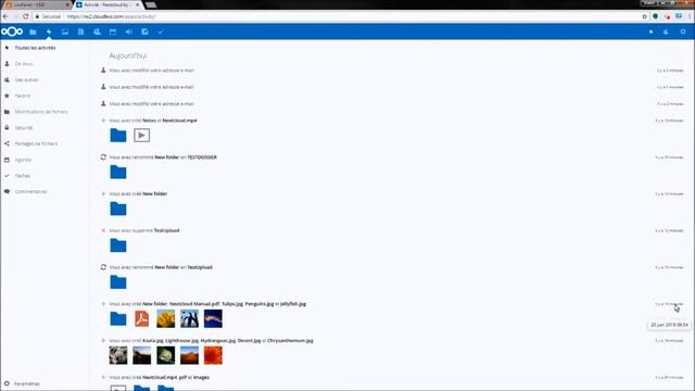 Présentation de l'interface Nextcloud avec LWS смотреть онлайн