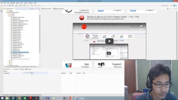Code Composer Studio Project Setup for beginners