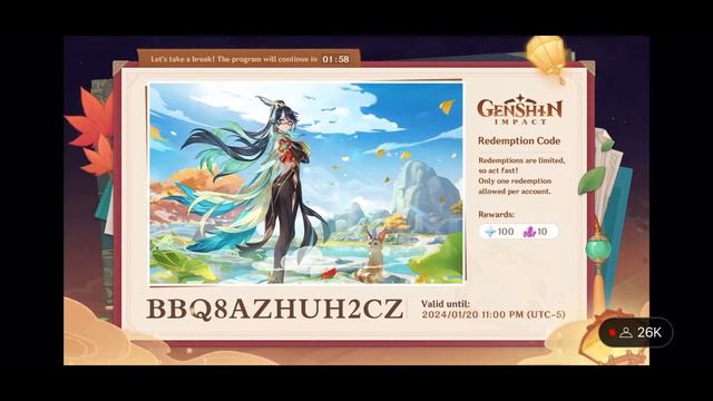 Version 4.4 Special Program｜Genshin Impact 300 Primogems смотреть онлайн