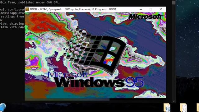 Как установить Windows 95 на DOSBox.