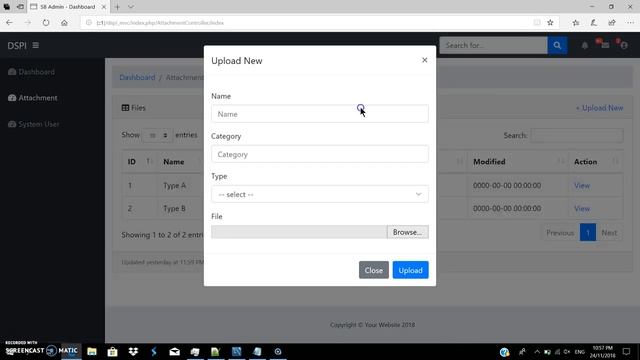 Php Codeigniter - Attachment Upload and View смотреть онлайн