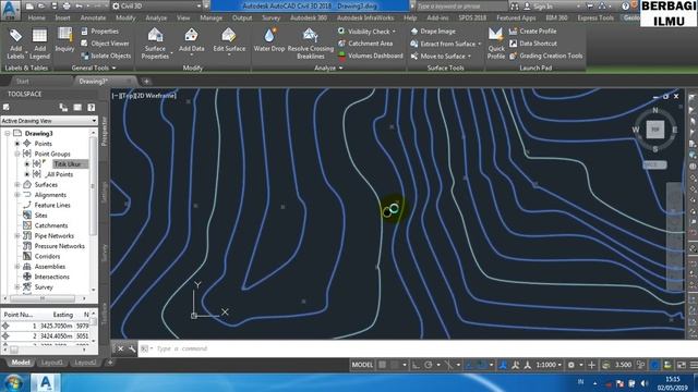 Memberi Label Kontur Pada AutoCAD Civil 3D - Tutorial 7 смотреть онлайн