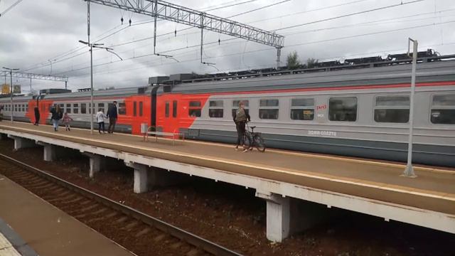 Эд4м-0285 и Эд4м-0382 на станции Хотьково смотреть онлайн