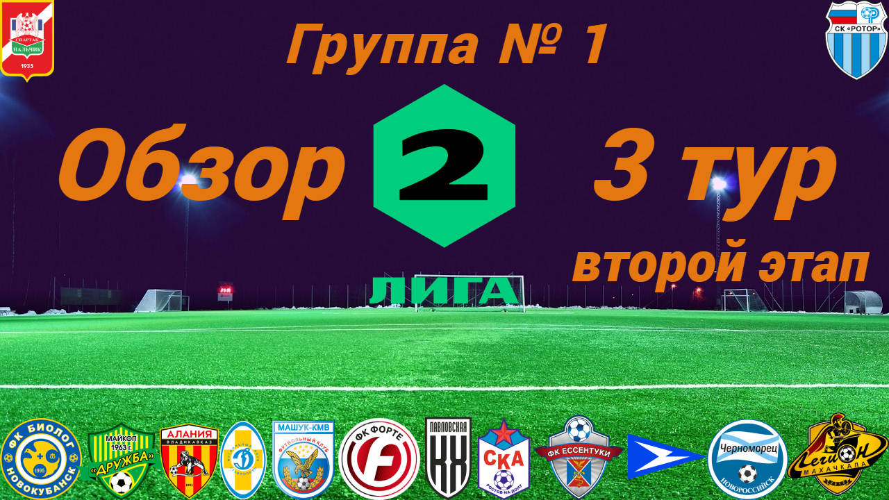 Вторая лига. Обзор 3-го тура, группа № 1 (второй этап), сезон 2022/23 смотреть онлайн