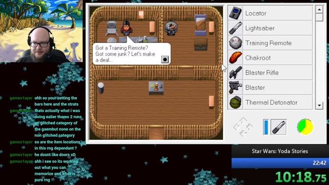 Star Wars: Yoda Stories - any% speedrun (Argavat) [OLD] (20:30) смотреть онлайн