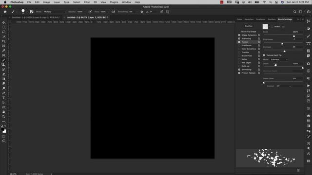 Glitter Effect Photoshop Brush Tutorial: Gold Flake Pattern Stamp Brush смотреть онлайн