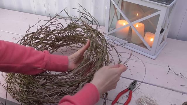 DIY: Wilder Naturkranz mit Lichtern - ganzjährige Dekoidee mit Naturmaterialien смотреть онлайн