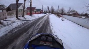 Снегоход YAMAHA SRX-700. Он способен на многое. Покатушки.