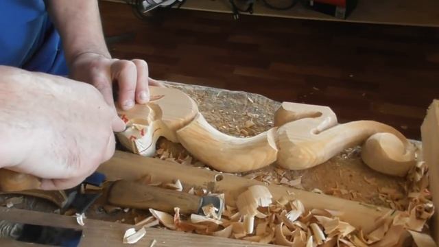 Woodcarving  Резьба по дереву  Ручка на дверь  Соболь