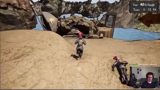 The next Getting Over It! | Alt F4 the Knight and Chicken jumping game смотреть онлайн