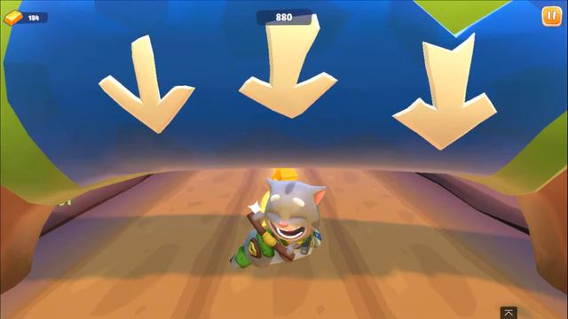 МИР ЮРСКОГО ПЕРИОДА в игре ГОВОРЯЩИЙ ТОМ БЕГ ЗА ЗОЛОТОМ 2 (Talking Tom Gold Run 2)