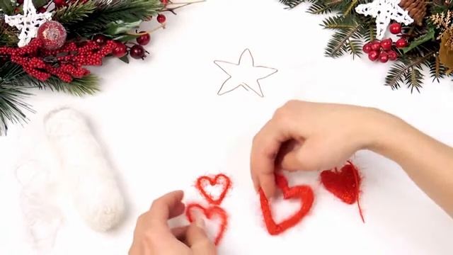 Елочные игрушки из ниток Новогодняя звезда смотреть онлайн