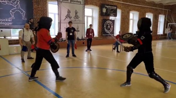 FechtTerra Dual 2021. Меч и баклер М playoff. Александр Лавров MwS vs Алексей Трекин MwS