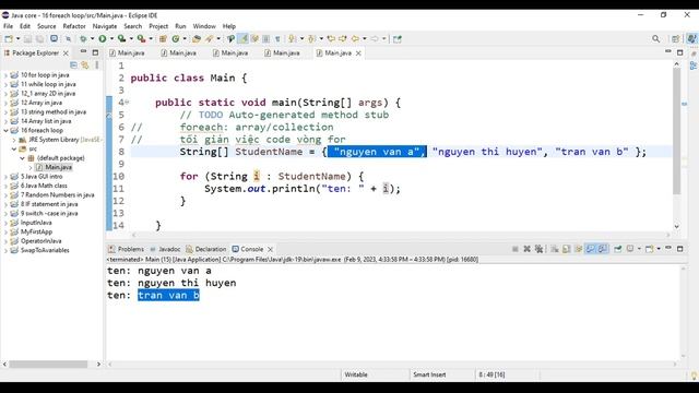 #15 . Foreach in #java смотреть онлайн