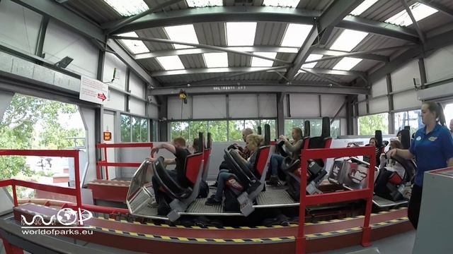 G Force Roller Coaster - Full Ride-Through Onride + Wartebereich - Drayton Manor Theme Park смотреть онлайн