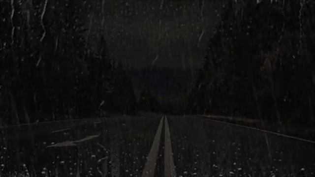 Goodbye insomnia in 3 minutes with heavy rain no thunder on pavement near the forest at night смотреть онлайн