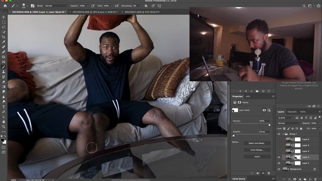 How to CLONE yourself in Photoshop | Quarantine photography Self-Portraits #2 | смотреть онлайн