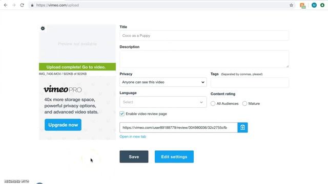 How to Upload and Delete Videos to Vimeo смотреть онлайн
