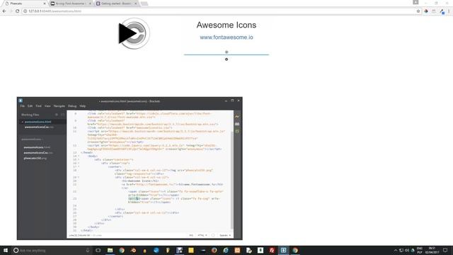 Awesome Icons, Glyphicons смотреть онлайн